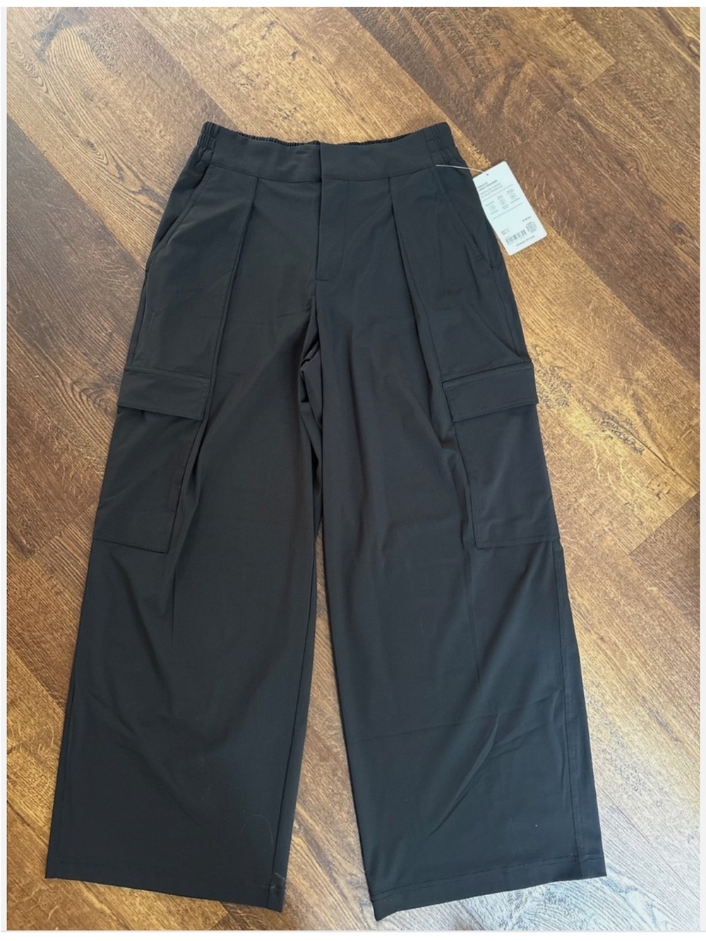 ATHLETA Pinnacle Wide-Leg Cargo Trouser Pants Size 4 PETITE NWT!